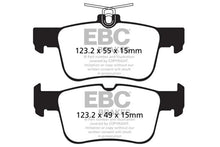 Load image into Gallery viewer, EBC 13+ Ford Fusion 1.6 Turbo Yellowstuff Rear Brake Pads - Main Product View