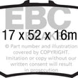 Load image into Gallery viewer, EBC 13+ Ford Taurus 3.5 Twin Turbo SHO Redstuff Rear Brake Pads - Main Product View