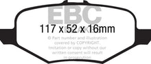 Load image into Gallery viewer, EBC 13+ Ford Taurus 3.5 Twin Turbo SHO Redstuff Rear Brake Pads - Main Product View