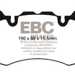 Load image into Gallery viewer, EBC 13+ Land Rover Range Rover 3.0 Supercharged Extra Duty Front Brake Pads - Main Product View