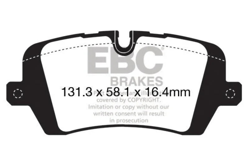 EBC 13+ Land Rover Range Rover 3.0 Supercharged Extra Duty Rear Brake Pads - Main Product View