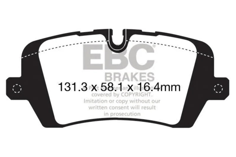 EBC 13+ Land Rover Range Rover 3.0 Supercharged Greenstuff Rear Brake Pads - Main Product View
