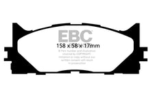 Load image into Gallery viewer, EBC 13+ Lexus ES300h 2.5 Hybrid Ultimax2 Front Brake Pads - Main Product View