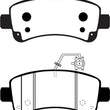 Load image into Gallery viewer, EBC 14-16 Ram Trucks Promaster 3.6 Ultimax2 Rear Brake Pads - Main Product View