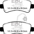 Load image into Gallery viewer, EBC 14-16 Ram Trucks Promaster 3.6 Ultimax2 Rear Brake Pads - Side View