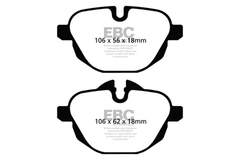 EBC 14-20 BMW i8 Bluestuff Rear Brake Pads - Main Product View