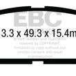 Load image into Gallery viewer, EBC 14+ Acura MDX 3.5 Greenstuff Rear Brake Pads - Side View