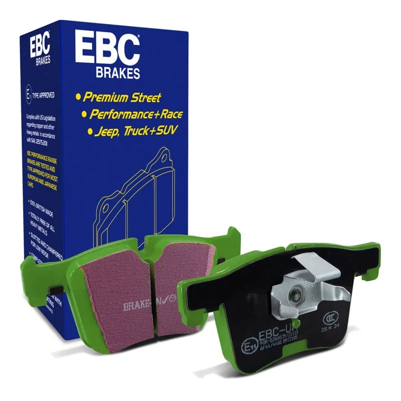 EBC 14+ BMW 228 Coupe 2.0 Turbo ATE calipers Greenstuff Front Brake Pads - Main Product View