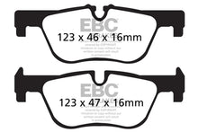 Load image into Gallery viewer, EBC 14+ BMW 228 Coupe 2.0 Turbo ATE calipers Redstuff Rear Brake Pads - Side View