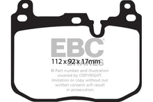 Load image into Gallery viewer, EBC 14+ BMW 228 Coupe 2.0 Turbo Brembo calipers Greenstuff Front Brake Pads - Side View