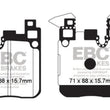 Load image into Gallery viewer, EBC 14+ BMW 228 Coupe 2.0 Turbo Brembo calipers Ultimax2 Rear Brake Pads - Main Product View