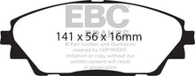 Load image into Gallery viewer, EBC 14+ Mazda 3 2.0 (Japan Build) Greenstuff Front Brake Pads - Side View
