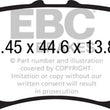 Load image into Gallery viewer, EBC 14+ Mazda 3 2.0 (Japan Build) Redstuff Rear Brake Pads - Main Product View