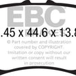 Load image into Gallery viewer, EBC 14+ Mazda 3 2.0 (Japan Build) Yellowstuff Rear Brake Pads - Main Product View