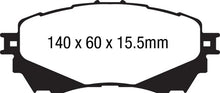 Load image into Gallery viewer, EBC 14+ Mazda 6 2.5 Yellowstuff Front Brake Pads - Main Product View