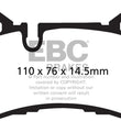 Load image into Gallery viewer, EBC 14 Mercedes-Benz C63 AMG (W204) 6.2 Bluestuff Rear Brake Pads - Main Product View