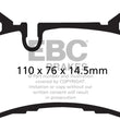 Load image into Gallery viewer, EBC 14 Mercedes-Benz C63 AMG (W204) 6.2 Yellowstuff Rear Brake Pads - Main Product View