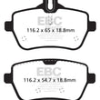 Load image into Gallery viewer, EBC 14+ Mercedes-Benz S550 4.7 Twin Turbo Redstuff Rear Brake Pads - Main Product View