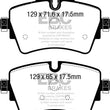 Load image into Gallery viewer, EBC 14+ Mini Hardtop 2.0 Turbo Cooper S Ultimax2 Front Brake Pads - Side View