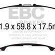 Load image into Gallery viewer, EBC 14+ Nissan Rogue 2.5 2 row seating Yellowstuff Front Brake Pads - Main Product View
