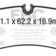 Load image into Gallery viewer, EBC 14+ Porsche Macan (Cast Iron Rotors only) 3.6 Twin Turbo Yellowstuff Rear Brake Pads - Main Product View