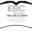 Load image into Gallery viewer, EBC 15-23 Ford Mustang 5.0L (Gen 6) Redstuff Front Brake Pads - Main Product View