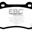 Load image into Gallery viewer, EBC 15+ Cadillac CTS 3.6 Twin Turbo Redstuff Rear Brake Pads - Main Product View