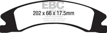 Load image into Gallery viewer, EBC 15+ Cadillac Escalade Ext/Esv 6.2 2WD Greenstuff Front Brake Pads - Main Product View