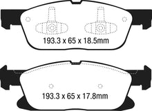 Load image into Gallery viewer, EBC 15+ Ford Edge 2.0 Turbo FWD Greenstuff Front Brake Pads - Main Product View