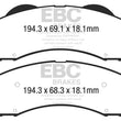 Load image into Gallery viewer, EBC 15+ Ford F150 2.7 Twin Turbo (2WD) Ultimax2 Front Brake Pads - Main Product View