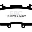 Load image into Gallery viewer, EBC 15+ Ford Mustang 2.3 Turbo Performance Pkg Yellowstuff Front Brake Pads - Main Product View