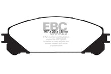 Load image into Gallery viewer, EBC 15+ Lexus NX200t 2.0 Turbo Ultimax2 Front Brake Pads - Main Product View