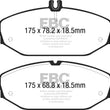 Load image into Gallery viewer, EBC 15+ Mercedes-Benz C300 (W205) 2.0 Turbo Yellowstuff Front Brake Pads - Main Product View