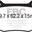 Load image into Gallery viewer, EBC 16+ Cadillac ATS-V 3.6 Twin Turbo Yellowstuff Rear Brake Pads - Main Product View