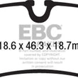 Load image into Gallery viewer, EBC 16+ Mercedes-Benz Commercial Metris Van Ultimax Rear Brake Pads - Side View