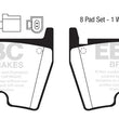 Load image into Gallery viewer, EBC 17-18 Audi RS3 Yellowstuff Front Brake Pads - Side View