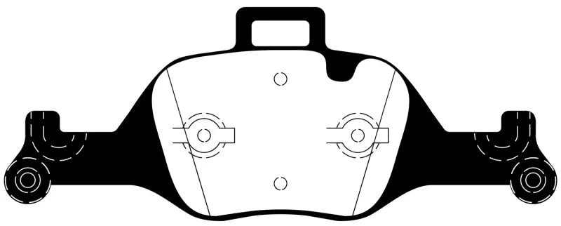 EBC 17+ BMW 530 2.0L Turbo (G30) Ultimax Front Brake Pads - Main Product View
