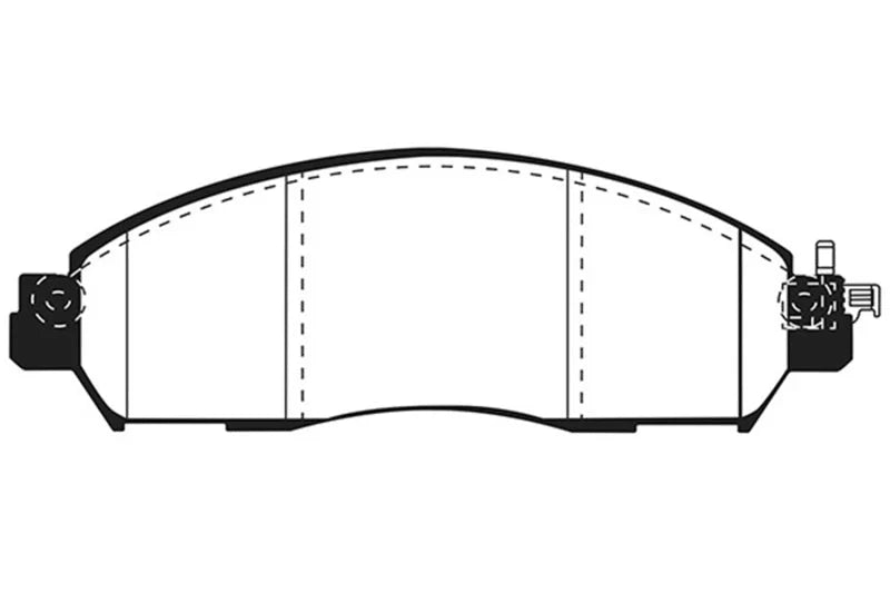 EBC 17+ Nissan Leaf Electric Ultimax Front Brake Pads - Side View
