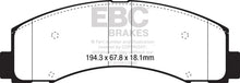 Load image into Gallery viewer, EBC 18+ Ford F-150 2.7TT 2WD Ultimax Front Brake Pads - Side View