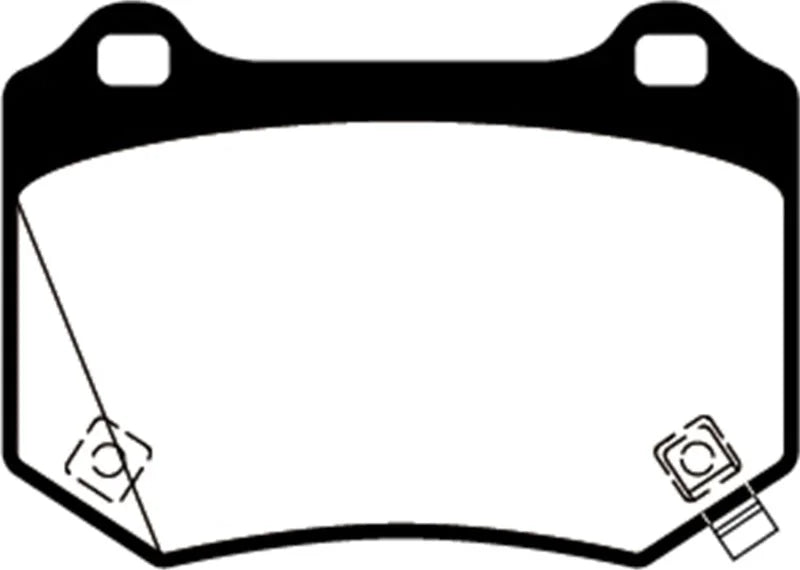 EBC 18+ Subaru WRX STI Redstuff Rear Brake Pads - Main Product View