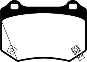 EBC 18+ WRX STI Yellowstuff Rear Brake Pads - Main Product View