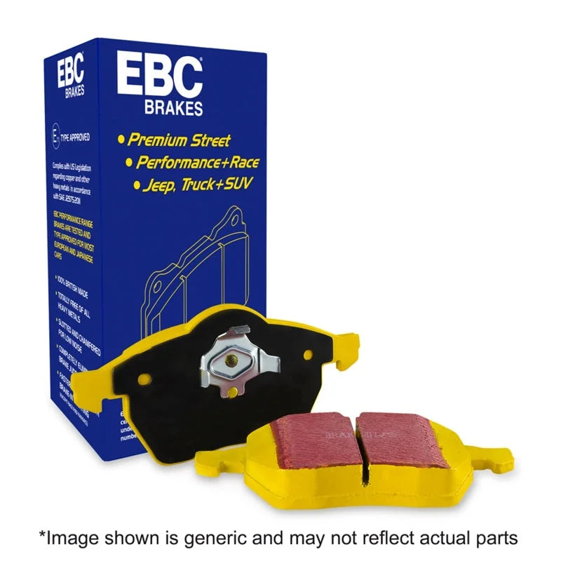 EBC 18+ WRX STI Yellowstuff Rear Brake Pads - Back View