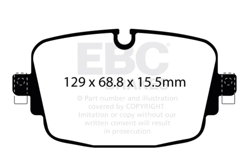 EBC 19-23 Audi RS6 / 19-23 Audi RS7 Rear Yellowstuff Brake Pads - Main Product View