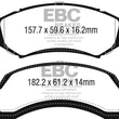 Load image into Gallery viewer, EBC 1974 AMC Ambassador 5.0L Yellowstuff Front Brake Pads - Side View
