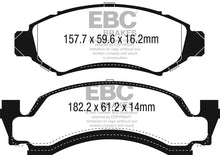 Load image into Gallery viewer, EBC 1974 AMC Ambassador 5.0L Yellowstuff Front Brake Pads - Side View