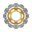 Load image into Gallery viewer, EBC 1992 Triumph Hinckley Daytona 750 3 cyl Front Left/Right Vee Floating Gold Rotor