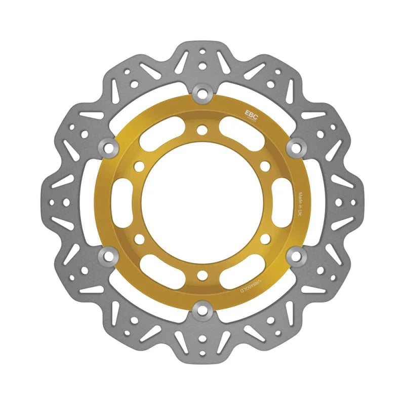 EBC 1992 Triumph Hinckley Daytona 750 3 cyl Front Left/Right Vee Floating Gold Rotor