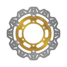 Load image into Gallery viewer, EBC 1992 Triumph Hinckley Daytona 750 3 cyl Front Left/Right Vee Floating Gold Rotor