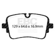 Load image into Gallery viewer, EBC 20-24 Audi A8 Quattro D5 3.0T/Electric Hybrid Bluestuff Rear Brake Pads - Side View