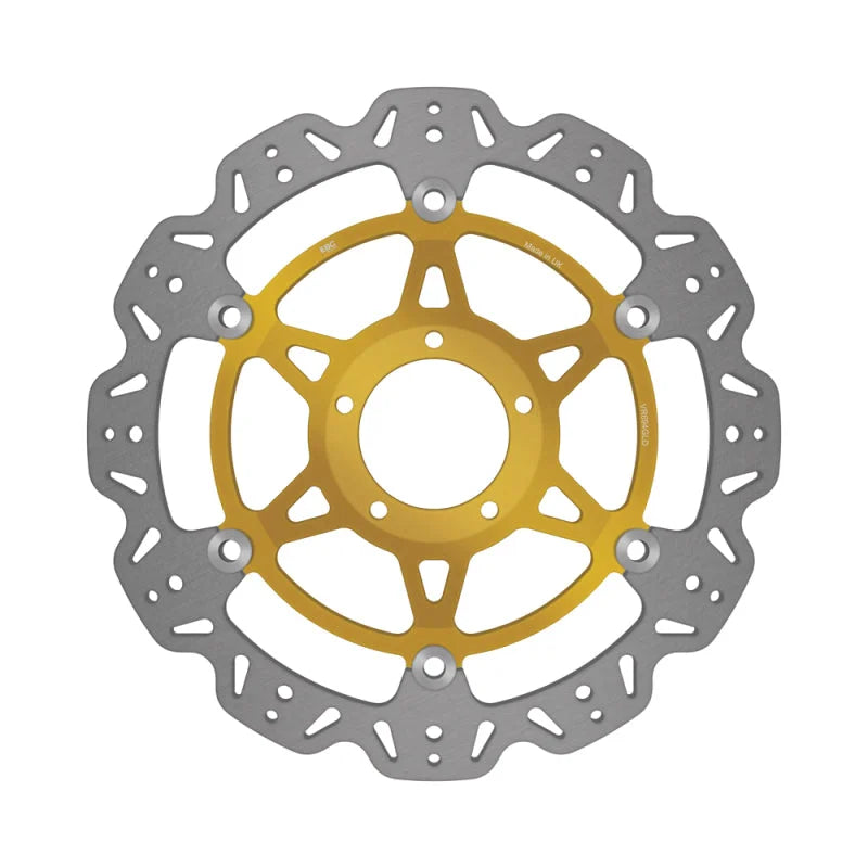 EBC 2008 Ducati Desmosedici RR D16RR/989cc Front Left/Right Vee Floating Gold Rotor